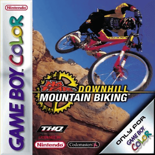 No Fear Downhill Mountain Bike Racing box art for GameBoy Color